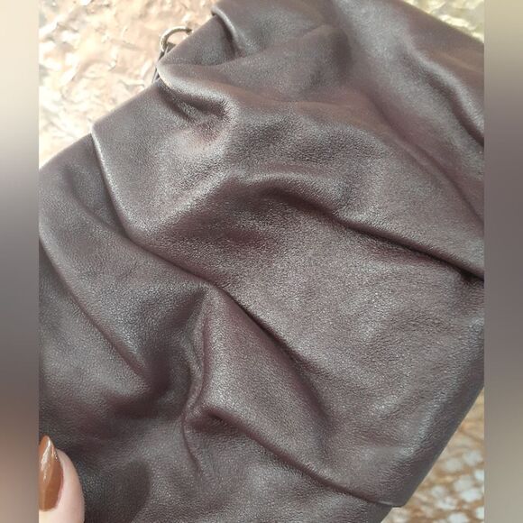 Nwot Zara Genuine Leather Burgundy Mini Bag - Picture 4 of 16